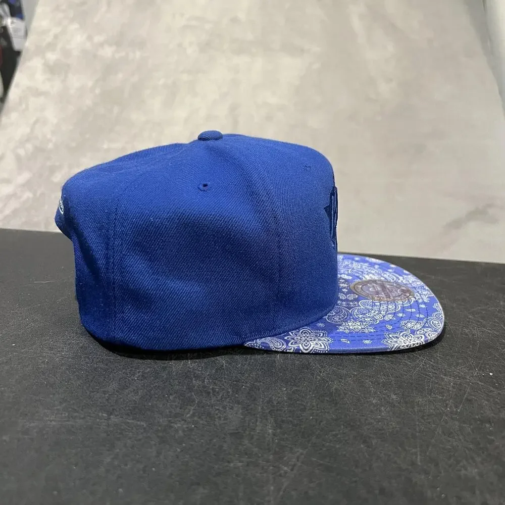 New York Knicks Hat Cap Snap Back Paisley NBA Basketball Mens Mitchell 80s